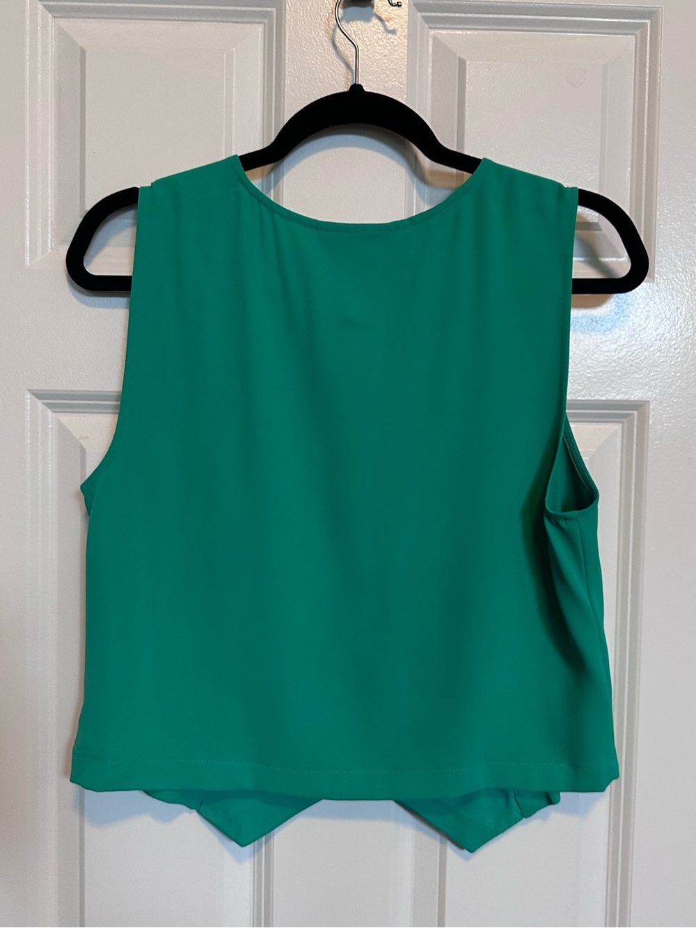 Melloday NWT Emerald Green Tailored Button Front Vest Size Small - Picture 5 of 7